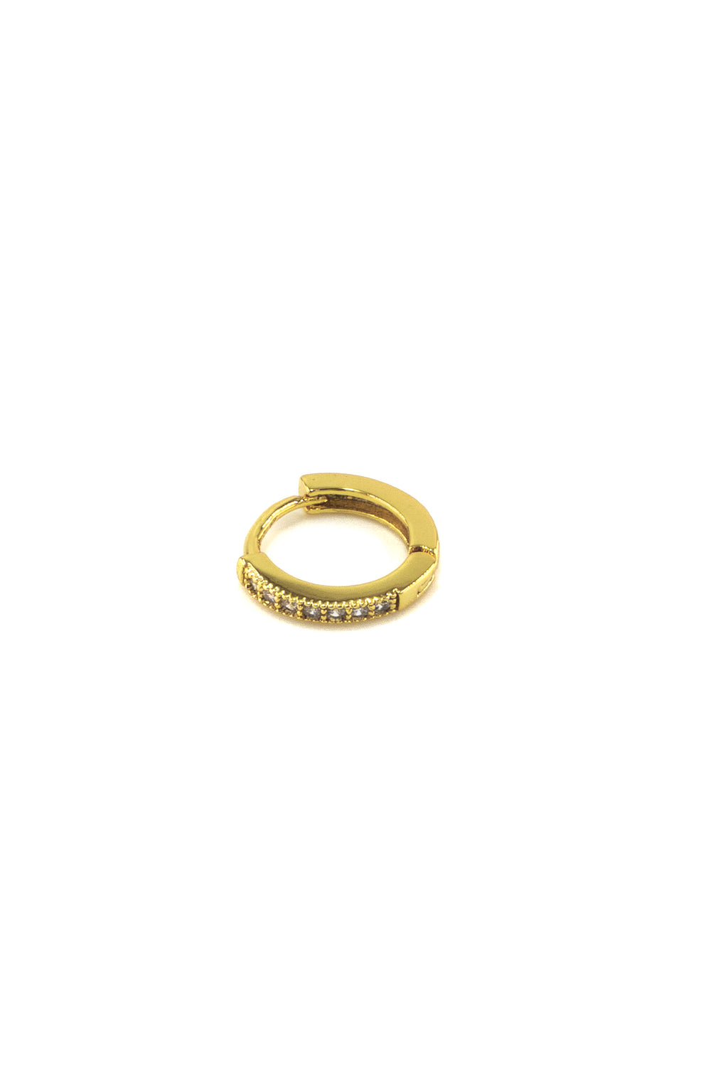 Mini Diamond Huggie Hoop