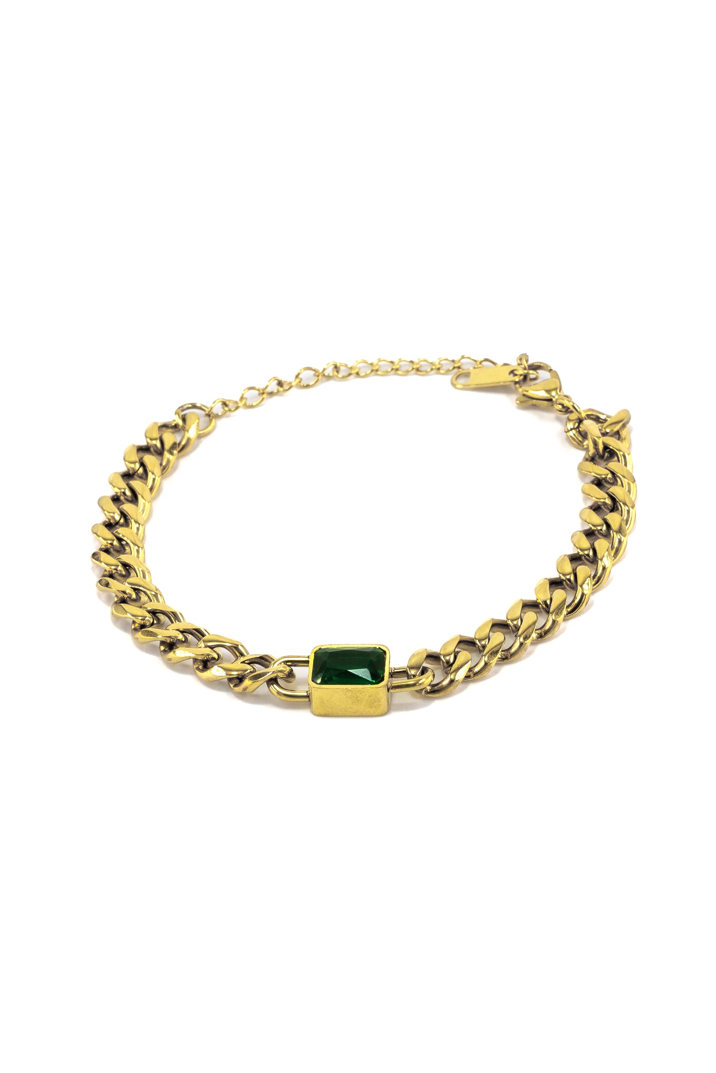 Emerald Chunky Bracelet