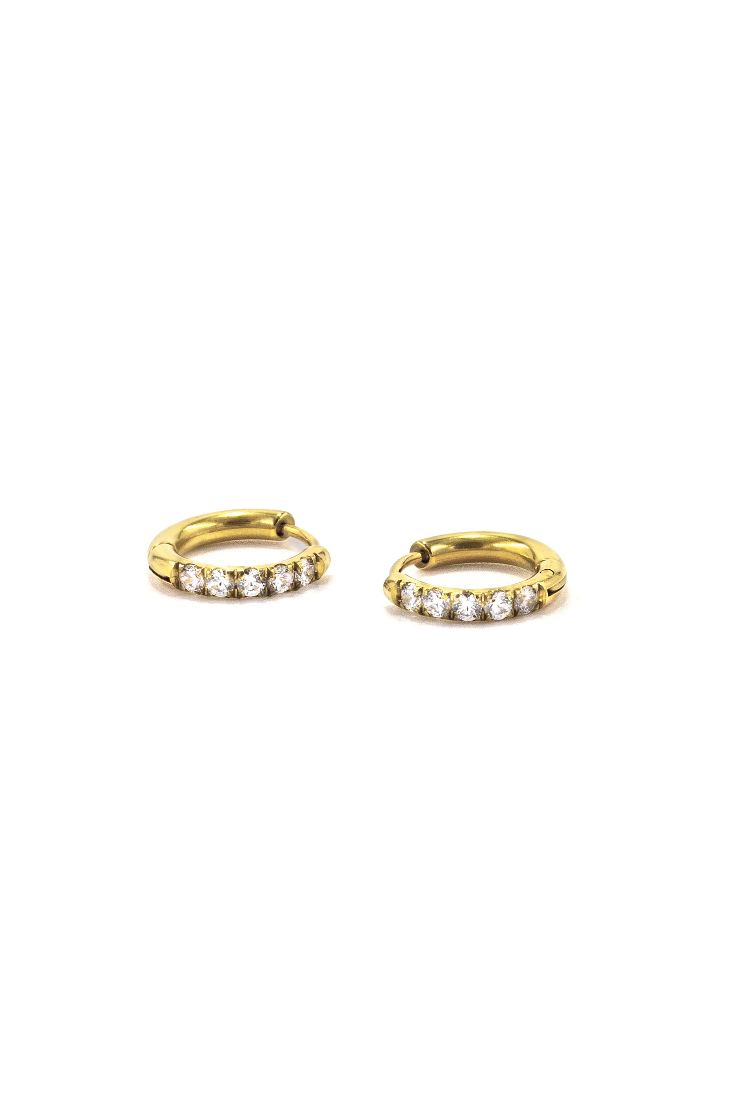Sparkle Huggie Hoops