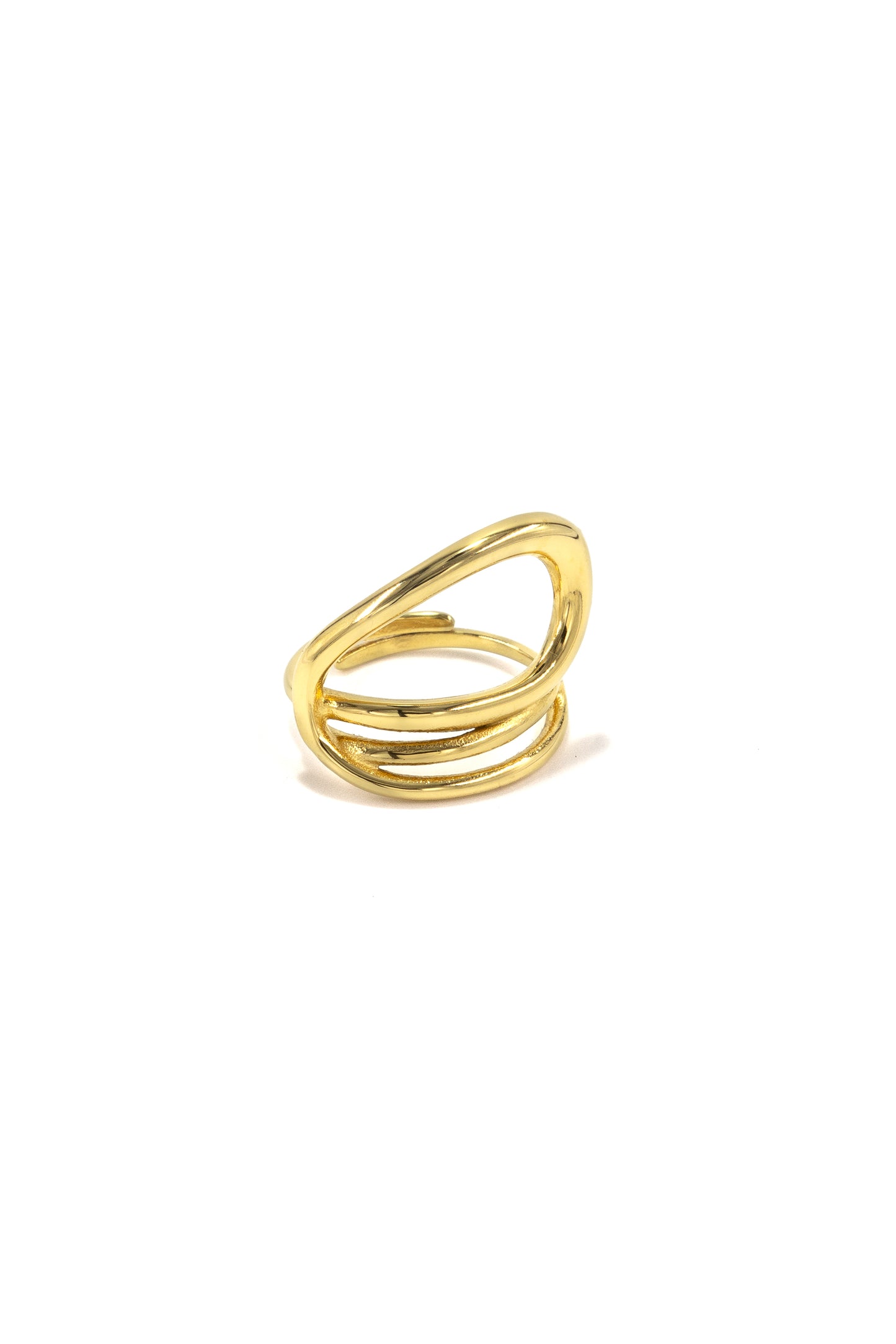Golden Twist Ring