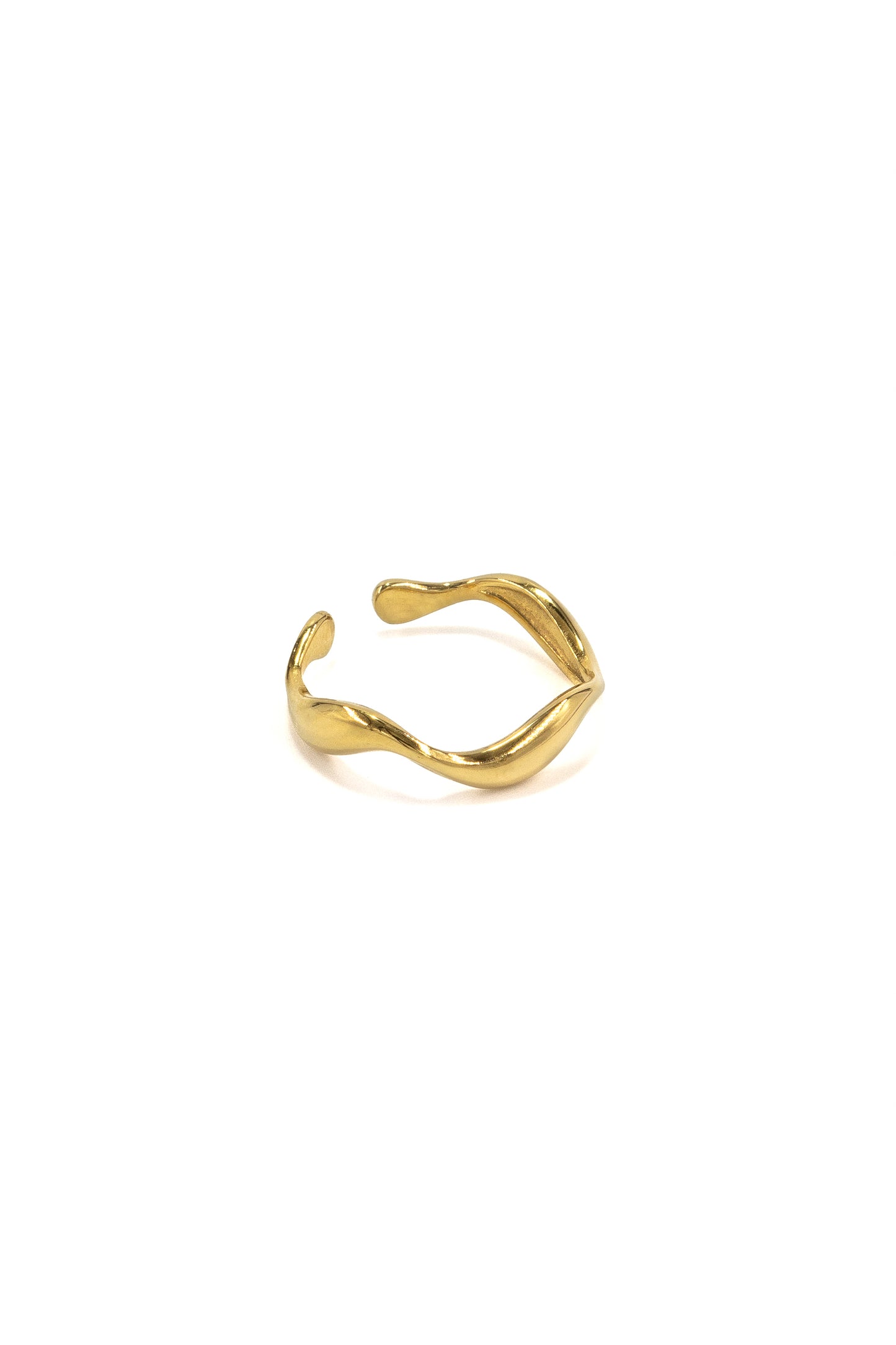 Golden Wave Ring