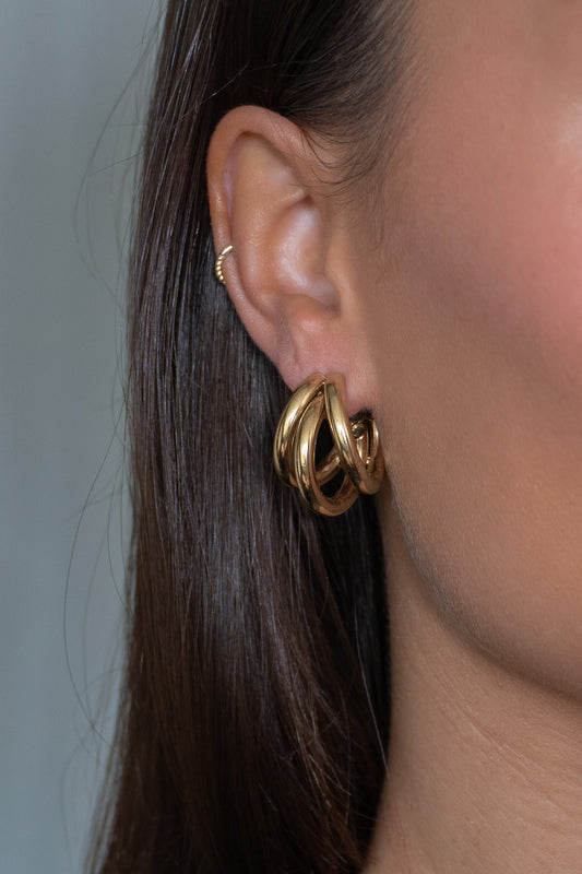 Golden Trio Earrings