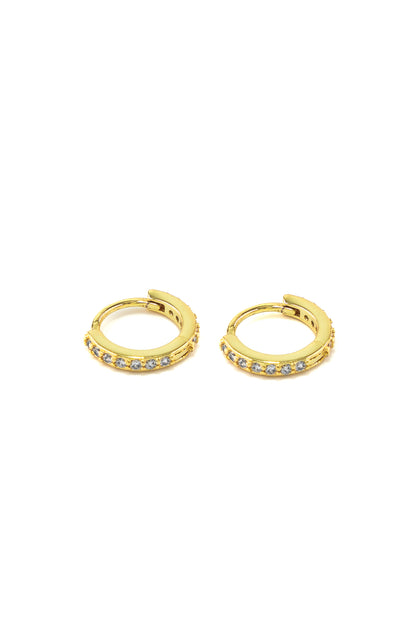 Medium Diamond Hoops