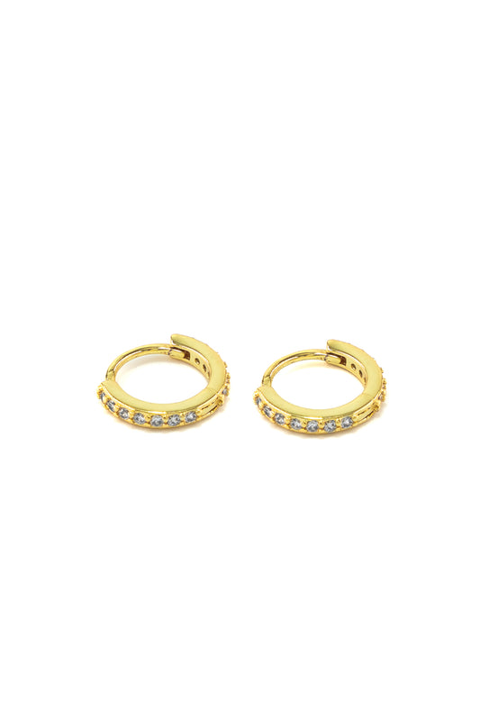 Medium Diamond Hoops