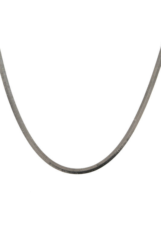 Silver Flat Snake Skin