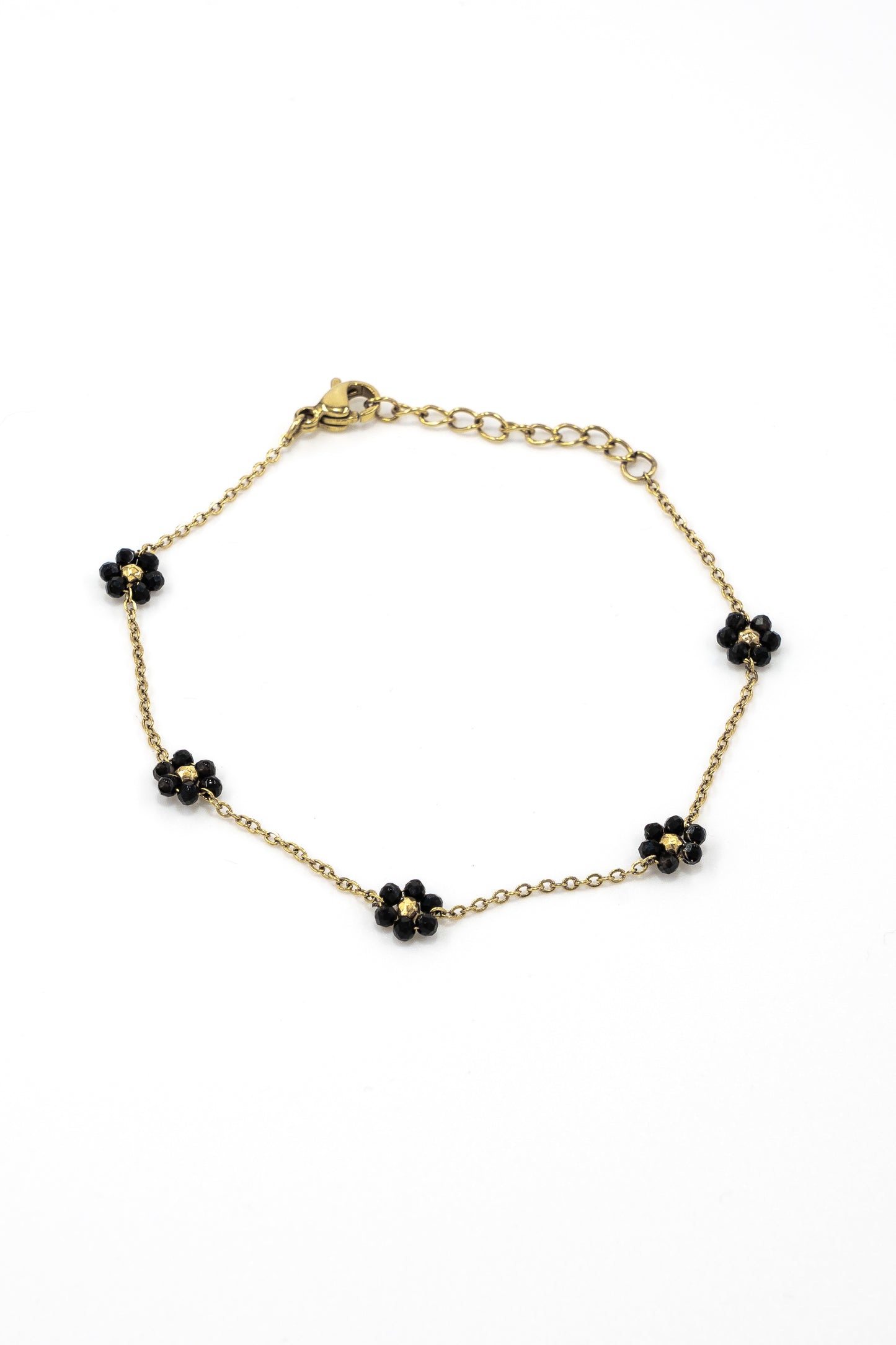 Black Flower Bracelet