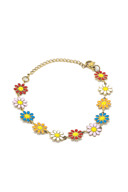 Colorful Flower Bracelet