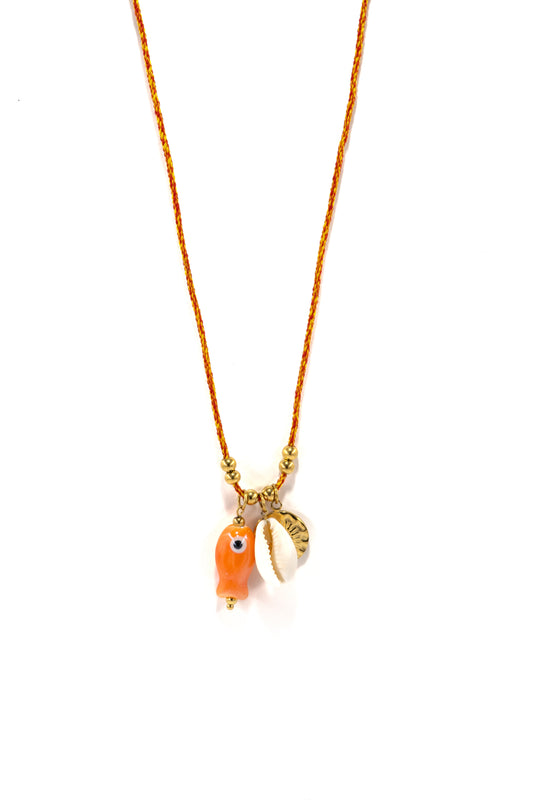 Orange Coral Necklace