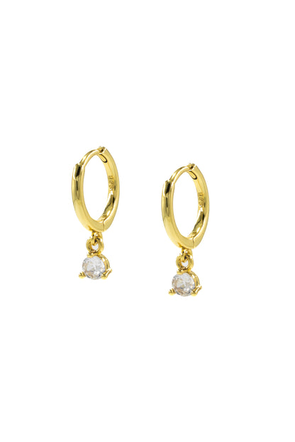 Mini Diamond Drop Hoop