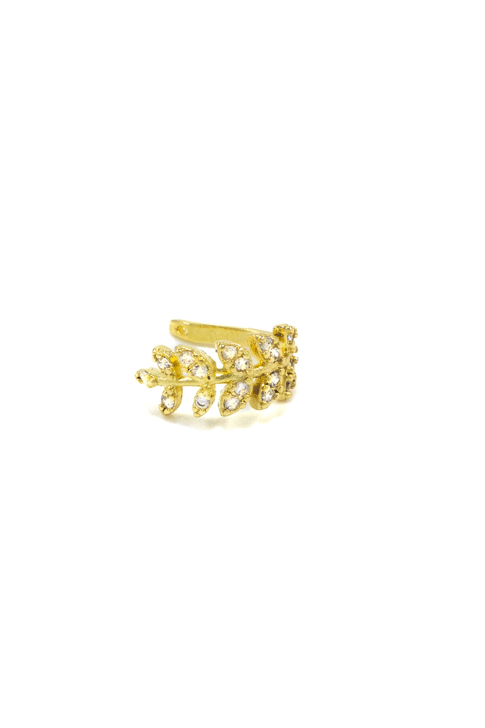 Leaf Diamond Ear Cuff