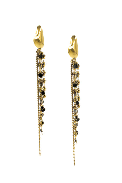 Golden Midnight Earrings