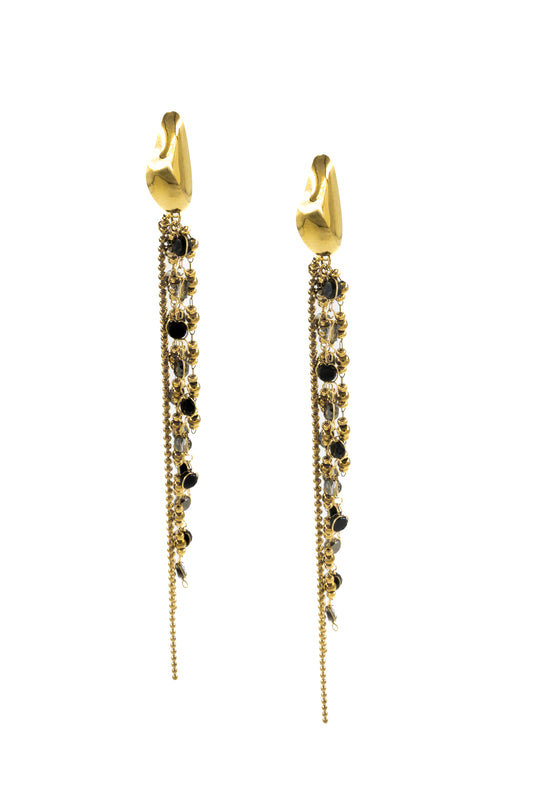 Golden Midnight Earrings