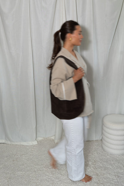 Siena Suede Bag Brown