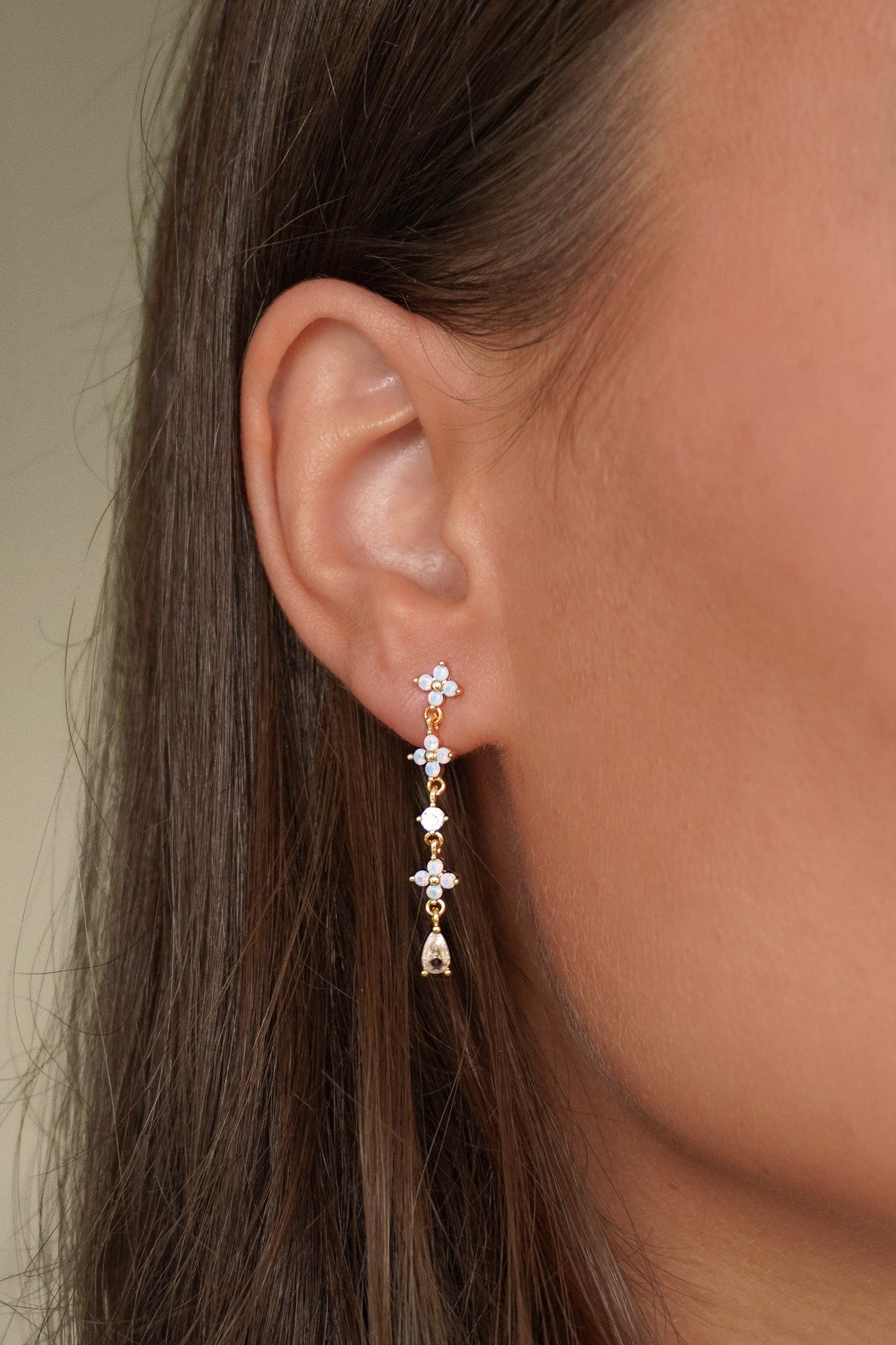 Blue Flower Earrings