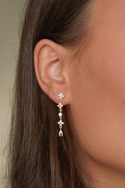 Blue Flower Earrings