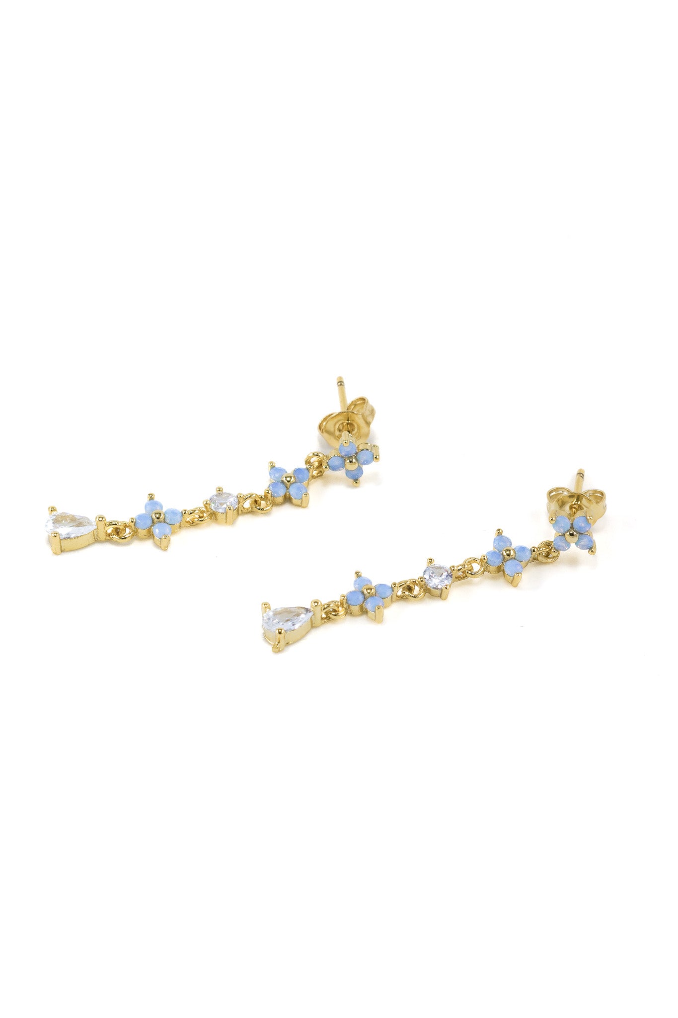 Blue Flower Earrings